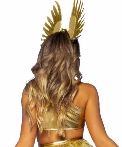 Leg Avenue Golden Goddess Floral And Feather Headband Best Selling Products