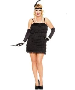 Music Legs 1920's Flaming Flapper Costume