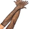 Leg Avenue Bling Ring Rhinestone Fishnet Gloves