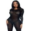 Leg Avenue Design Your Own Costumes Sheer Rhinestone Catsuit.