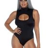 Leg Avenue Spandex Keyhole Bodysuit Teddy And Bodysuits
