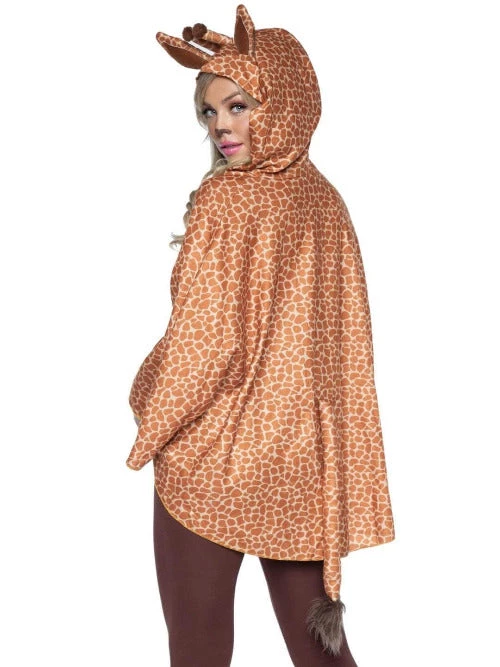 Leg Avenue Giraffe Poncho Animal Costume With Hood 4 Leg Avenue Giraffe Poncho Animal Costume With Hood
