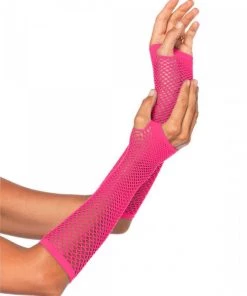 Leg Avenue Gloves & Arm Warmers Triangle Net Fingerless Arm Warmer Gloves