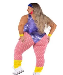 Roma 6pc Playboy 80's Fitness Costume