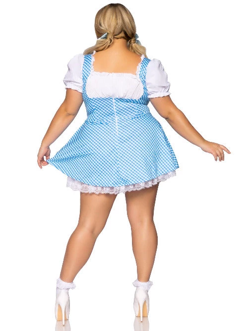 Leg Avenue Gingham Dress With Lace Up Front And Split Skirt Accent. Design Your Own Costumes 4 Leg Avenue Gingham Dress With Lace Up Front And Split Skirt Accent. Design Your Own Costumes