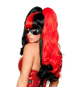 Roma Black And Red Wig Wigs