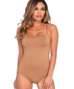 Leg Avenue Basic Low Back Seamless Cheeky Bodysuit Teddy And Bodysuits