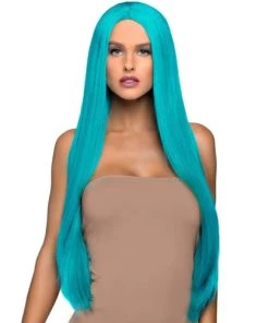 Leg Avenue 33 Inch Long Straight Center Part Wig Wigs