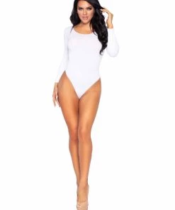 Leg Avenue Flawless Opaque Long Sleeve Bodysuit