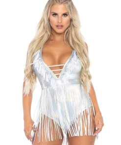 Leg Avenue Rock The Boat Fringe Bodysuit Teddy And Bodysuits