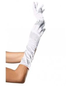 Leg Avenue Gloves & Arm Warmers Satin Elbow Length Costume Gloves