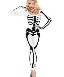 Musiclegs Spooky Skeleton Bodysuit Women Costume 9 Musiclegs Spooky Skeleton Bodysuit Women Costume