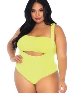 Leg Avenue Teddy And Bodysuits Tongue Tied Plus Bodysuit Set