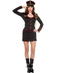 Music Legs Sexy Navy On Duty Womens Costume Military & Uniforms