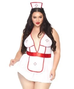 Leg Avenue Best Selling Products Plus Nightshift Nurse Lingerie Set