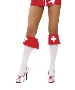 Roma Red And White Boot Covers