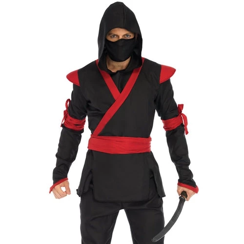 Leg Avenue Mens 5 PC Ninja Costume Mens Ninja 3 Leg Avenue Mens 5 PC Ninja Costume Mens Ninja