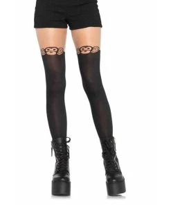 Leg Avenue Sheer Opaque Tights Perrie Monkey Business Women's Tights