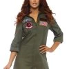 Leg Avenue Top Gun Romper Flight Suit