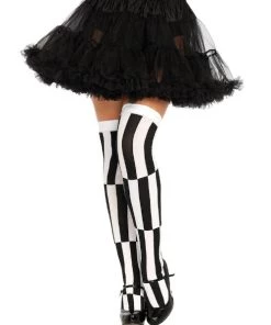 Leg Avenue Lilac Illusion Thigh High Stockings Halloween And Holiday Hosiery