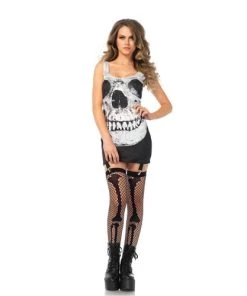 Leg Avenue Skull Garter Dress Spooky