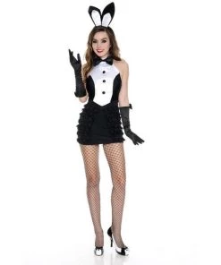 Music Legs Mrs. Tux Bunny Ladies Costume Animals