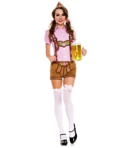 Music Legs Lederhosen Beer Babe Costume International