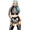 Leg Avenue Holographic Skeleton Costume 2 Leg Avenue Holographic Skeleton Costume