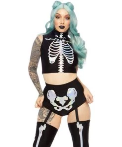 Leg Avenue Holographic Skeleton Costume