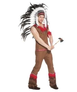 Music Legs Men's Native American Costume