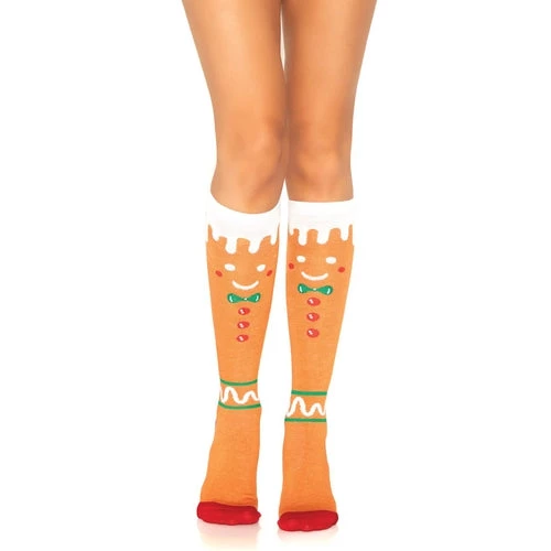 Leg Avenue Sonia Gingerbread Man Socks 3 Leg Avenue Sonia Gingerbread Man Socks