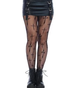 Leg Avenue Miki Worship Me Net Tights Halloween And Holiday Hosiery