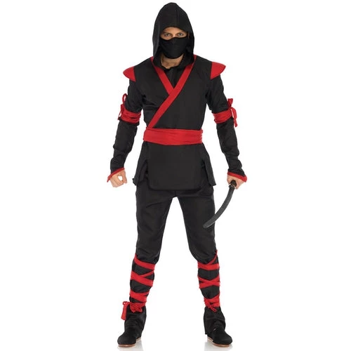 Leg Avenue Mens 5 PC Ninja Costume Mens Ninja 4 Leg Avenue Mens 5 PC Ninja Costume Mens Ninja