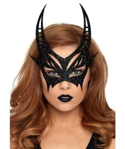 Leg Avenue Glitter Die Cut Devil Masquerade Mask Face Mask
