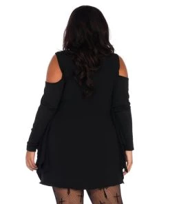 Leg Avenue Spooky Jersey Spiderweb Dress