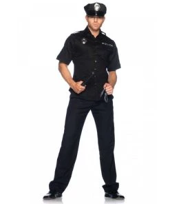 Leg Avenue Mens Military & Uniforms Men's Cuff Em' Cop Police Costume