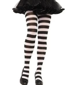 Leg Avenue Sheer Opaque Tights Darby Striped Opaque Tights