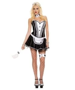 Music Legs Frisky Maid Costume