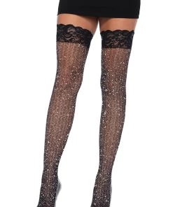 Leg Avenue Stay Up Lace Top Thigh Highs