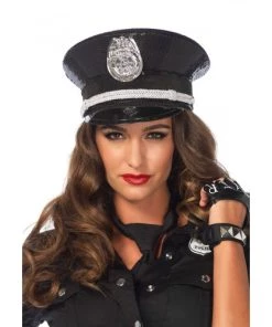 Leg Avenue Sequin Police Cop Costume Hat With Badge Best Selling Products