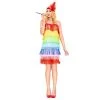 Music Legs Rainbow Fringe Flapper