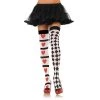 Leg Avenue Harlequin And Heart Thigh Highs Halloween And Holiday Hosiery