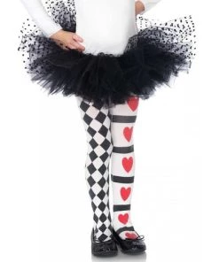 Leg Avenue Harlequin And Heart Tights
