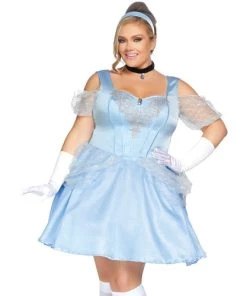 Leg Avenue Plus Glass Slipper Sweetie Costume