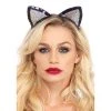 Leg Avenue Sequin Cat Ear Headband