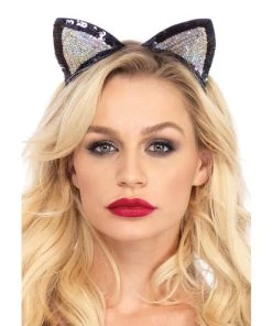 Leg Avenue Sequin Cat Ear Headband