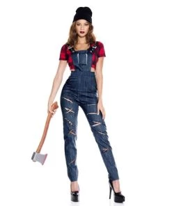 Music Legs Lady Lumber Jack Costume