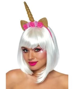 Leg Avenue Best Selling Products Golden Glitter Unicorn Headband