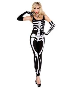 Music Legs Skeleton Jumpsuit Costume