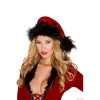 Roma Fur Trimmed Santa Hat Red/Black Best Selling Products